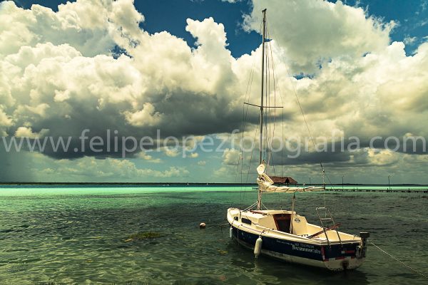 Laguna Bacalar. Colores de Bacalar