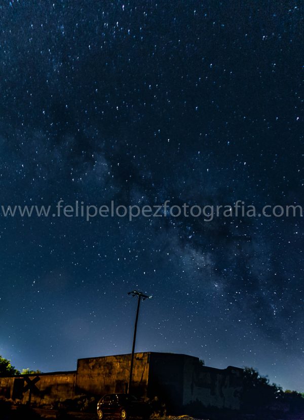 Vias de tren estrellas. Via Lactea Estacion