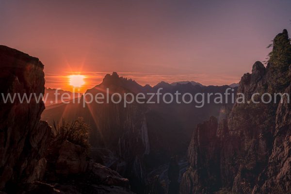 Sol Montañas. Nido Aguiluchos Amanecer.